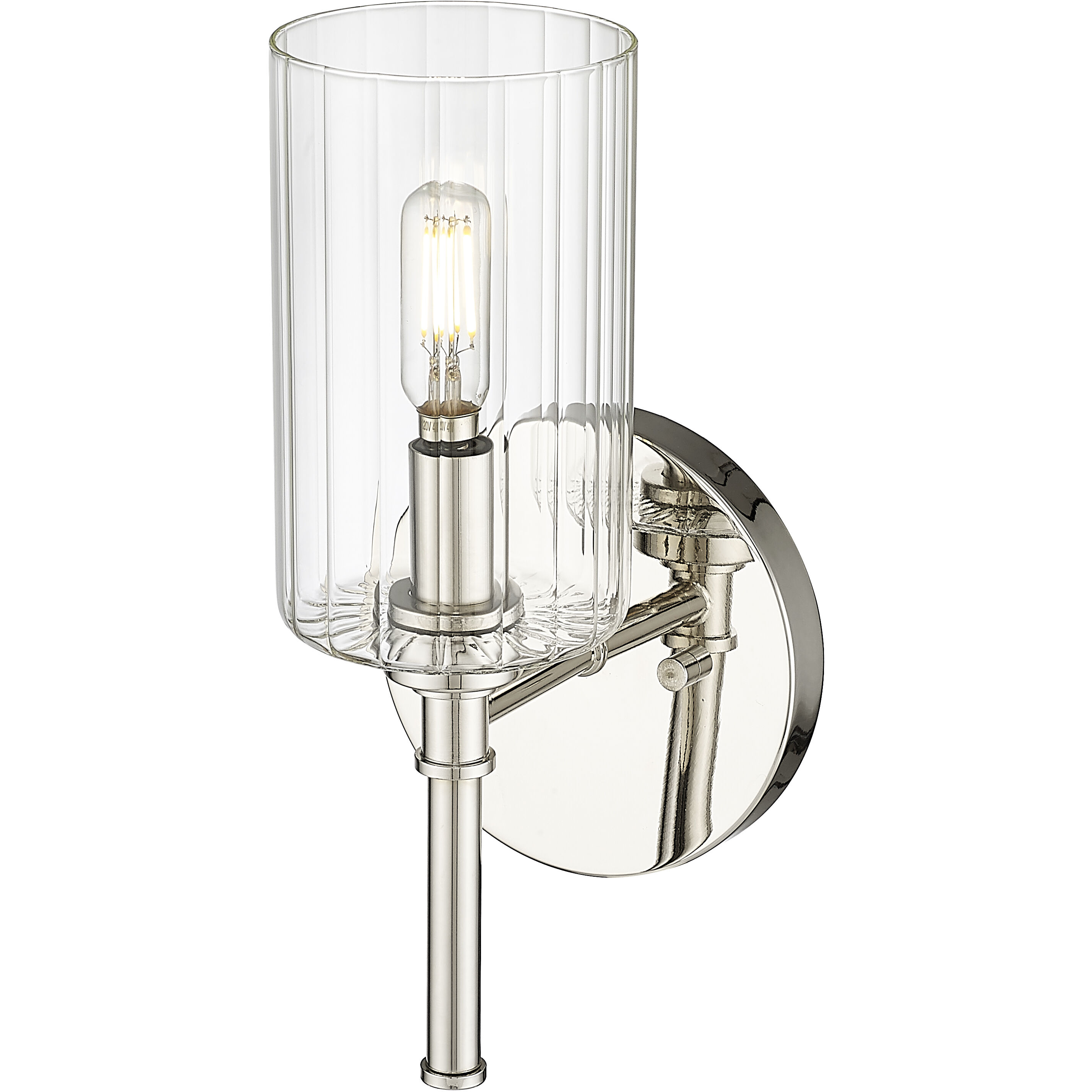 Chastine Wall Sconce Wall Light in Polished Nickel